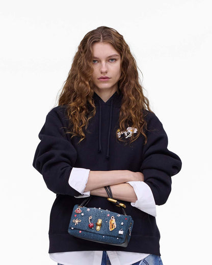 Marc Jacobs Top Pick - The Trinket Charm Denim Mini Dual Bag Medium Wash Multi