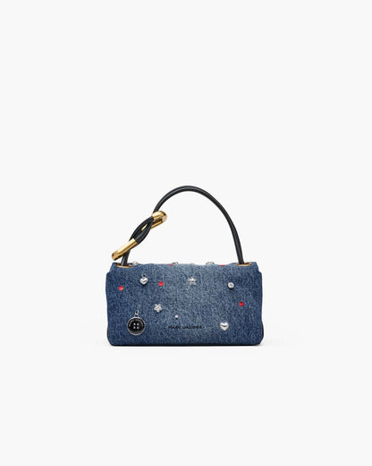 Marc Jacobs Top Pick - The Trinket Charm Denim Mini Dual Bag Medium Wash Multi