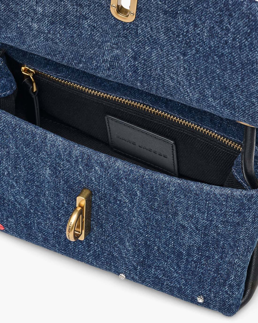 Marc Jacobs Top Pick - The Trinket Charm Denim Mini Dual Bag Medium Wash Multi