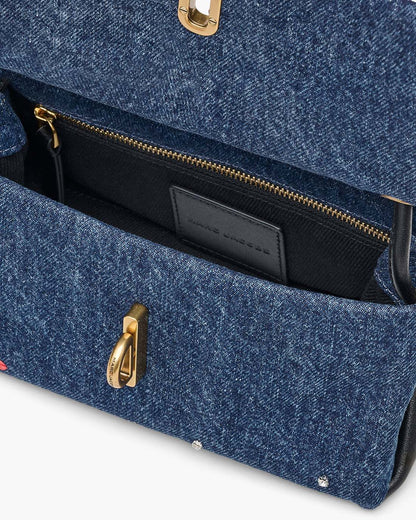 Marc Jacobs Top Pick - The Trinket Charm Denim Mini Dual Bag Medium Wash Multi