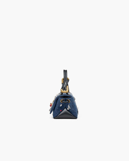Marc Jacobs Top Pick - The Trinket Charm Denim Mini Dual Bag Medium Wash Multi