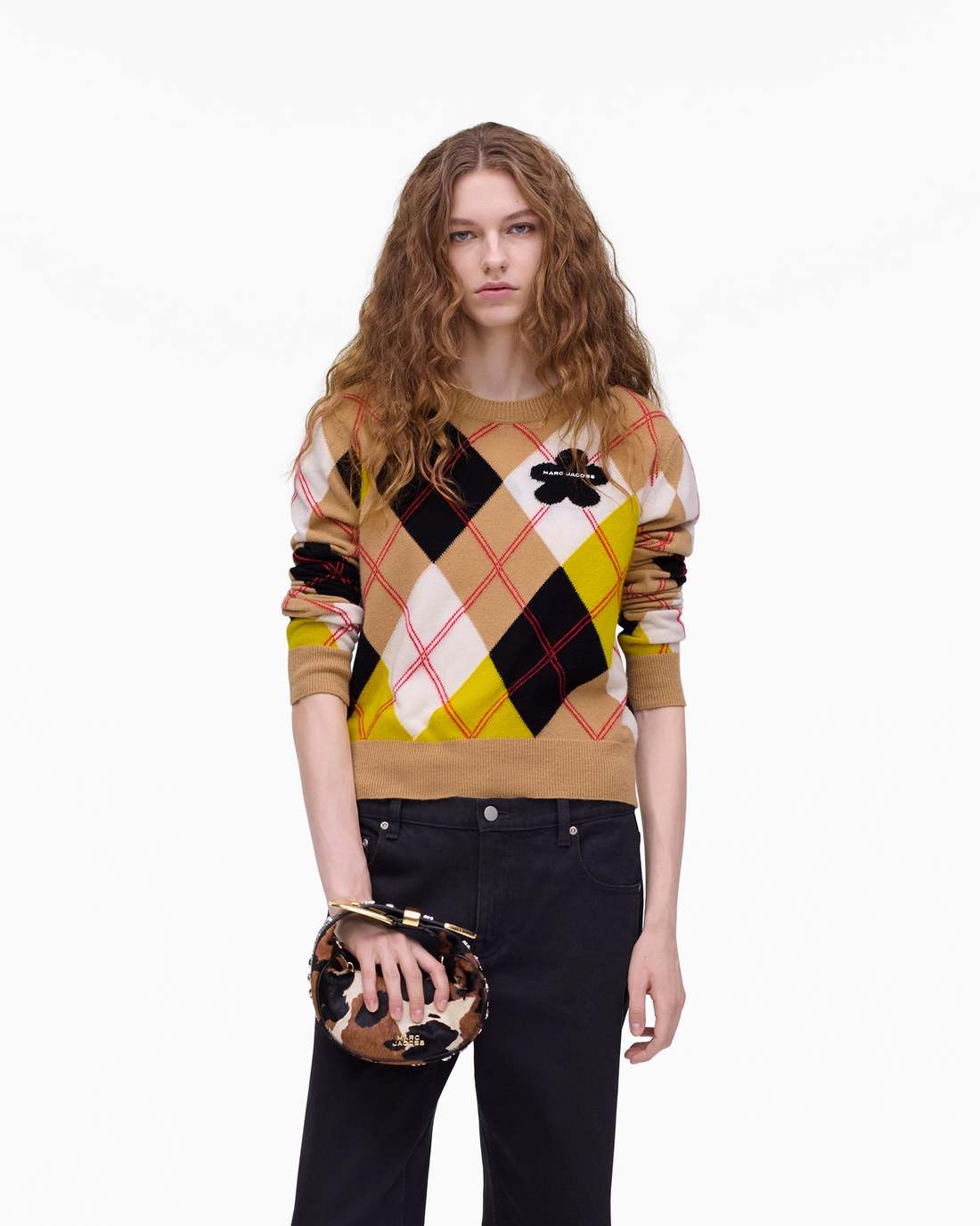 Marc Jacobs Signature - The Cow Haircalf Party Bag Mocha Multi