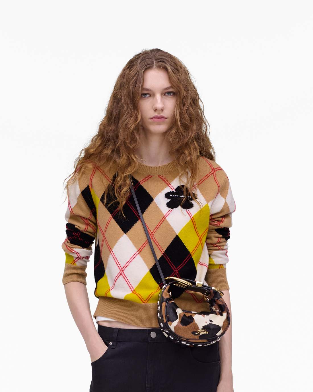 Marc Jacobs Signature - The Cow Haircalf Party Bag Mocha Multi