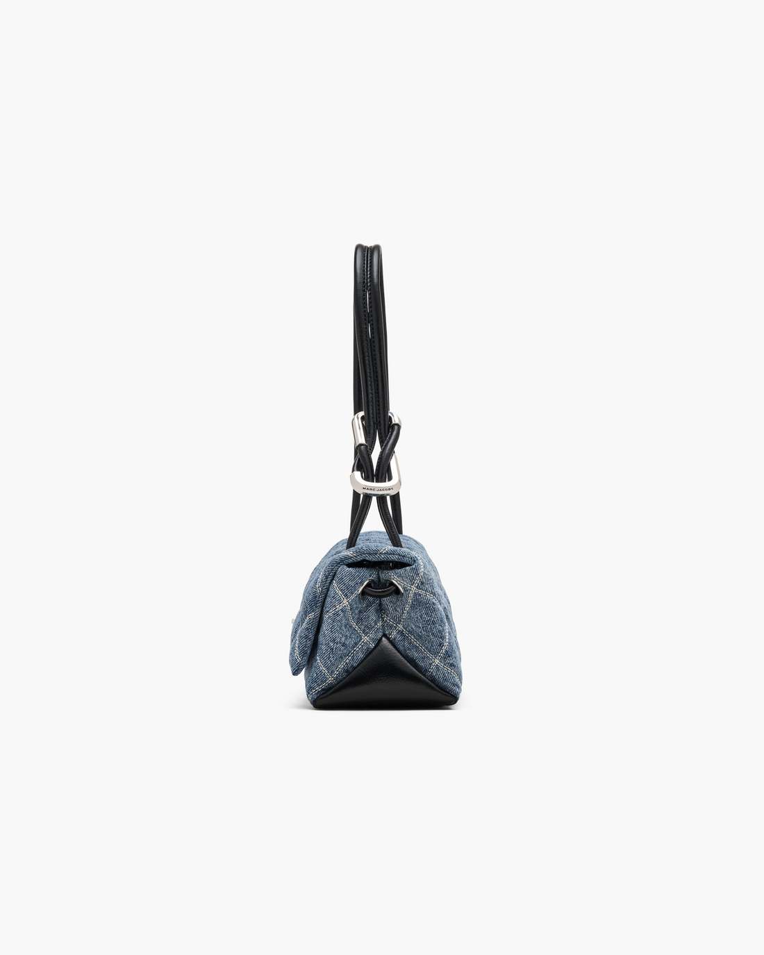 Marc Jacobs Sale - The Quilted Denim Mini Dual Shoulder Bag Light Wash Indigo