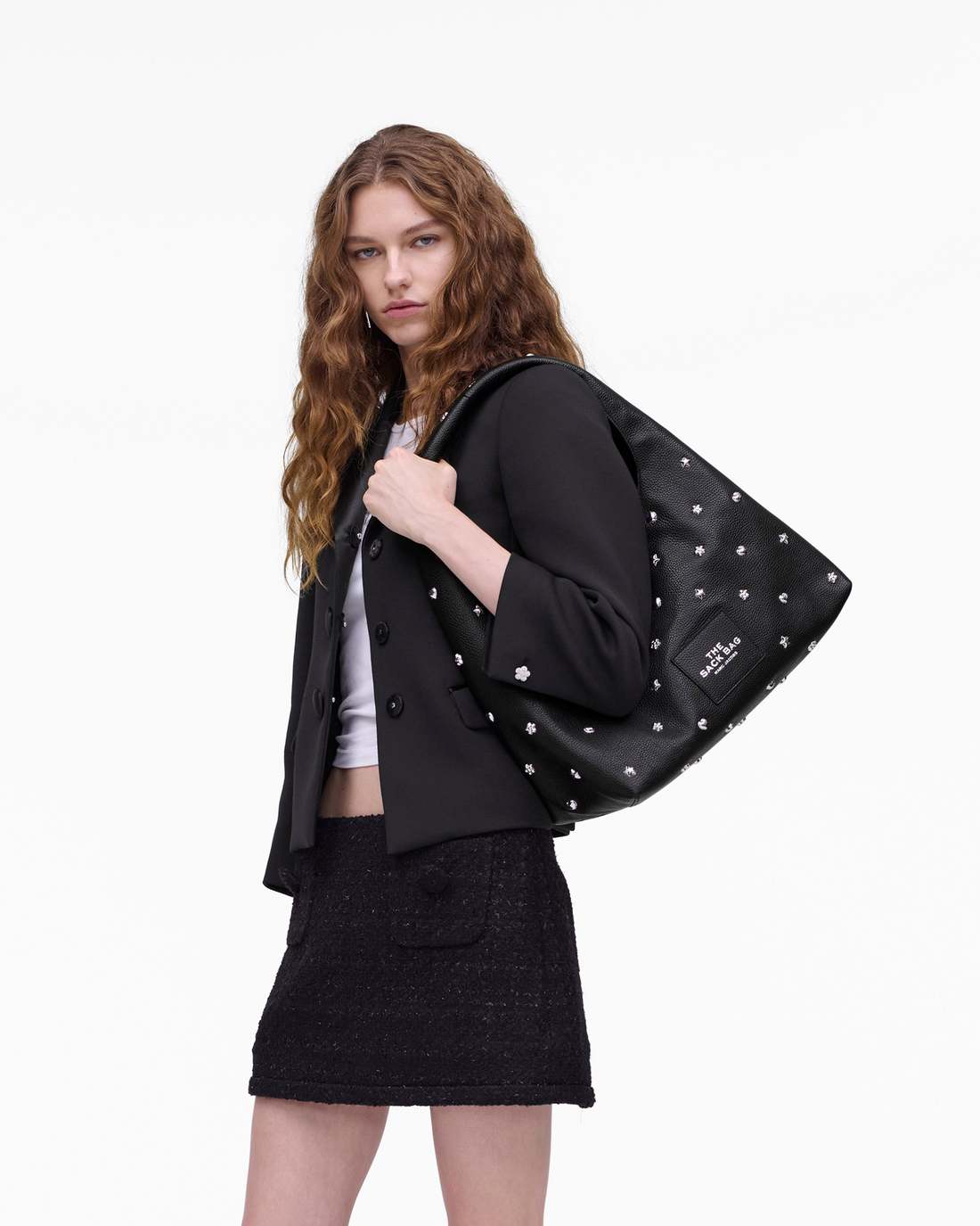 Marc Jacobs Customer Favorite - The Mini Icon Stud Sack Bag Black Multi