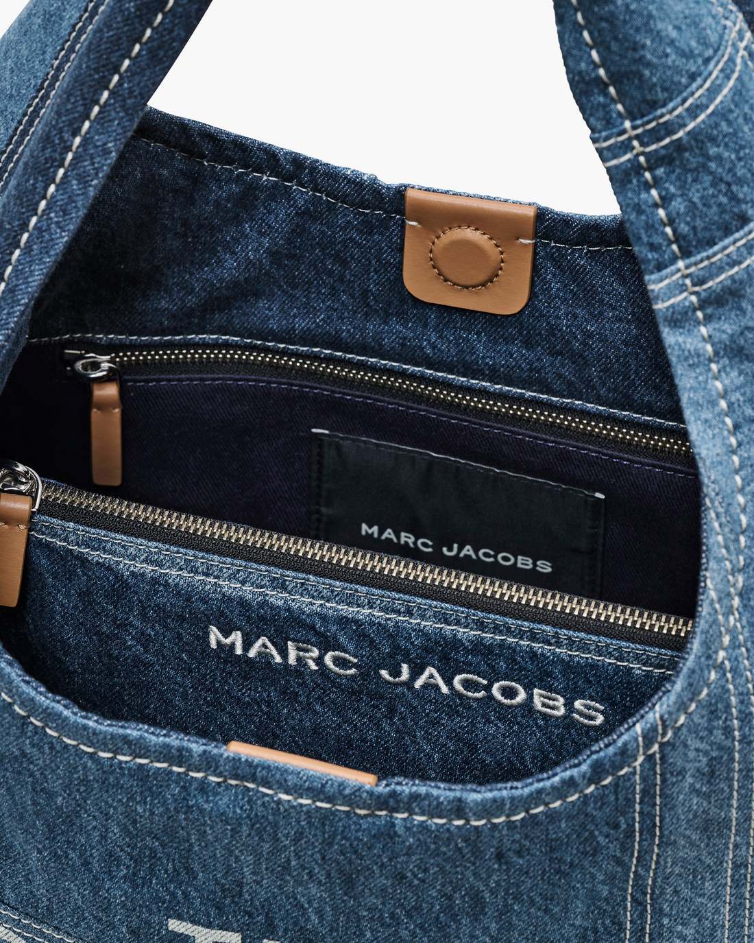 Marc Jacobs Great Value - The Patchwork Denim Sack Bag Blue Denim