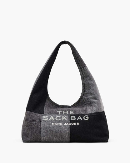 Marc Jacobs Classic - The Patchwork Denim Sack Bag Black Denim