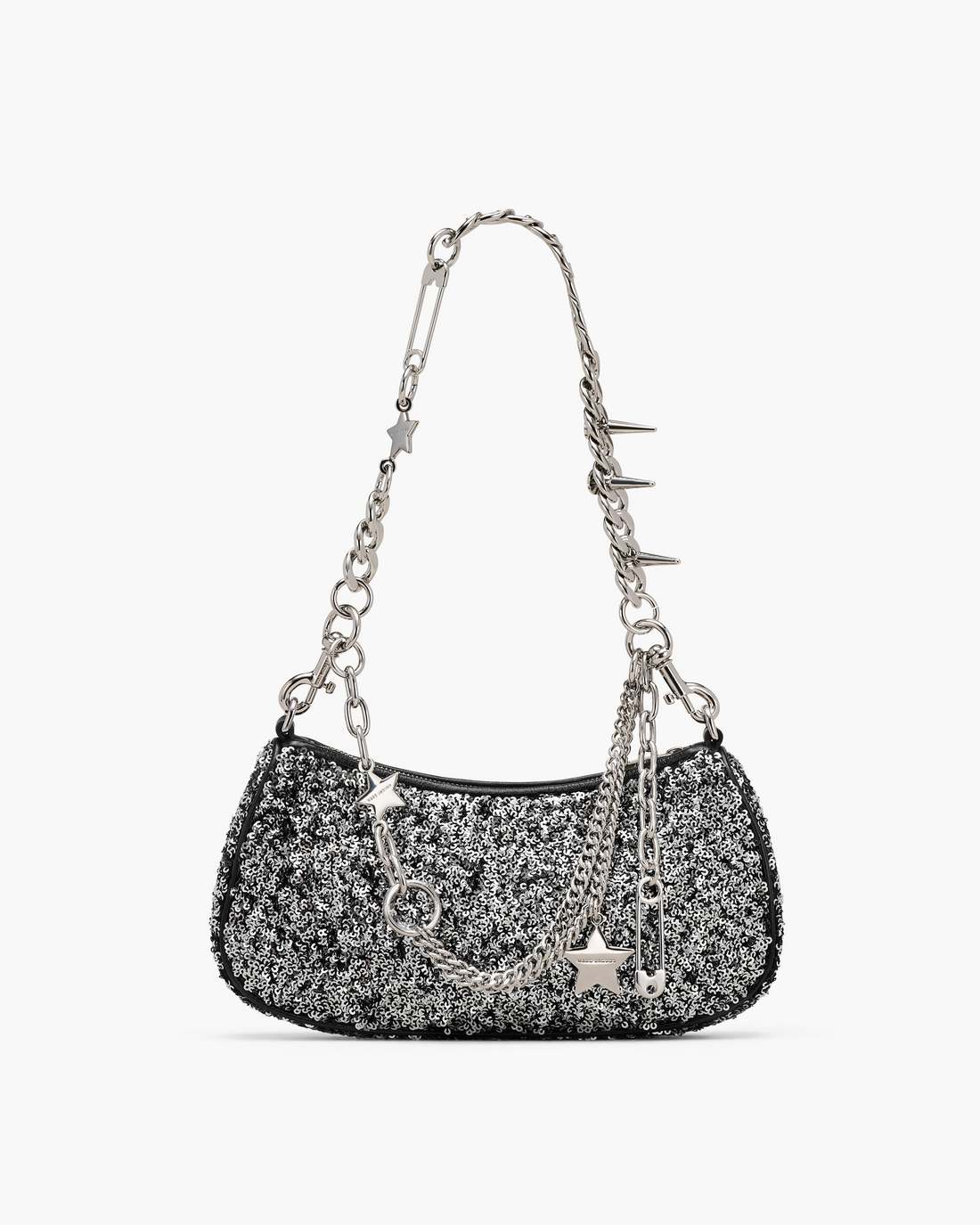 Marc Jacobs Top Pick - The Sequin Charm Shoulder Bag Silver