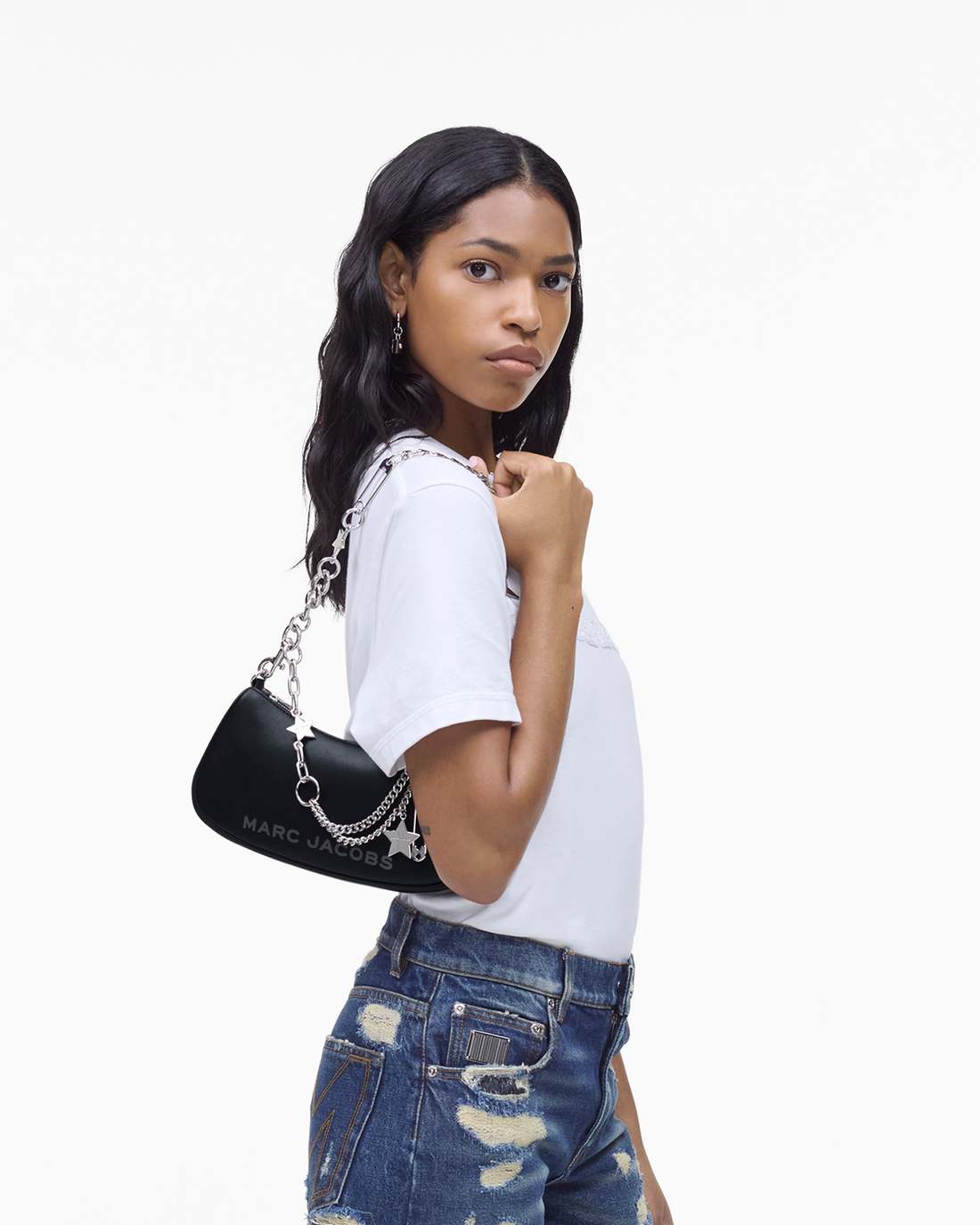Marc Jacobs Popular - The Star Charm Shoulder Bag Black