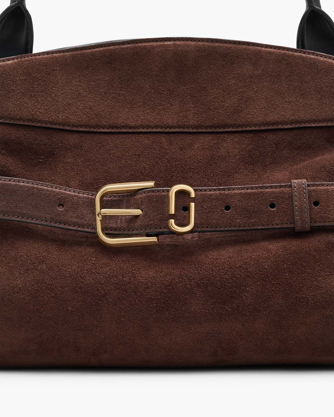 Marc Jacobs Best Price - The Suede Dakota Satchel Dark Brown
