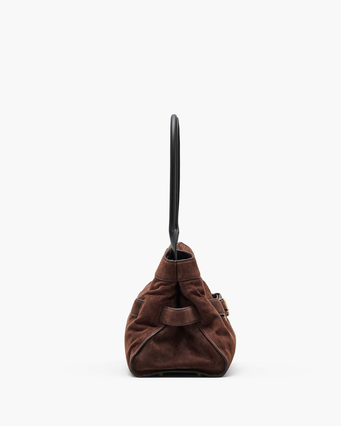 Marc Jacobs Best Price - The Suede Dakota Satchel Dark Brown