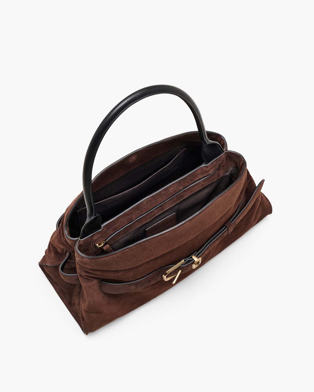 Marc Jacobs Best Price - The Suede Dakota Satchel Dark Brown