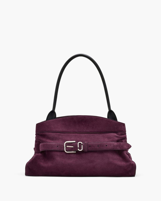 Marc Jacobs Trusted - The Suede Dakota Satchel Dark Plum