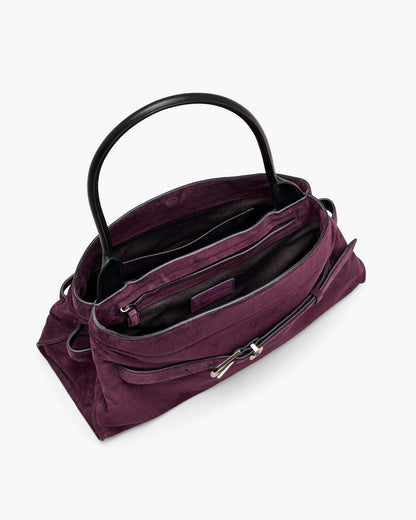 Marc Jacobs Trusted - The Suede Dakota Satchel Dark Plum