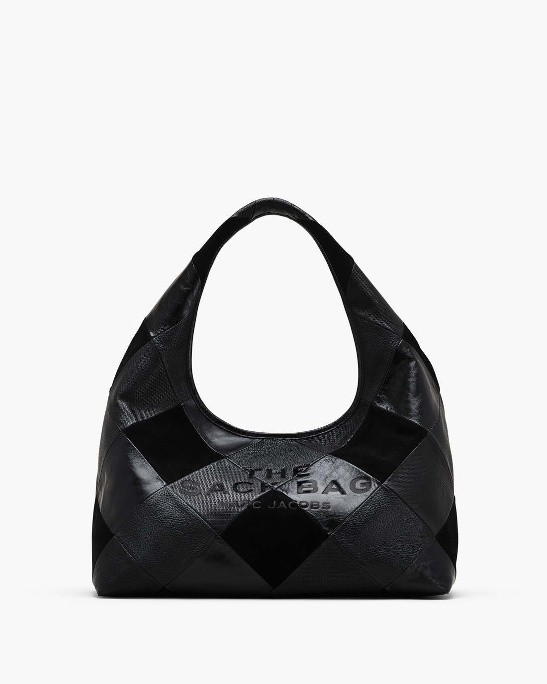 Marc Jacobs Sale - The Suede Patchwork Sack Bag Black Multi