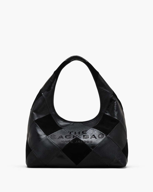 Marc Jacobs Sale - The Suede Patchwork Sack Bag Black Multi