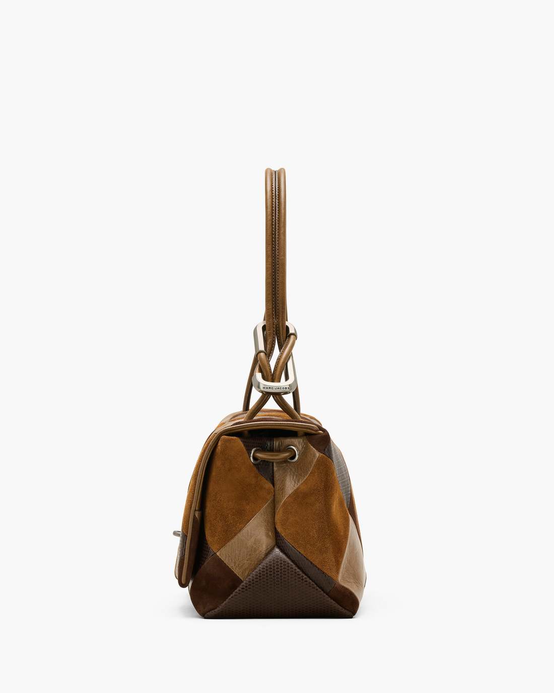 Marc Jacobs Deals - The Suede Patchwork Large Dual Bag Brown Multi