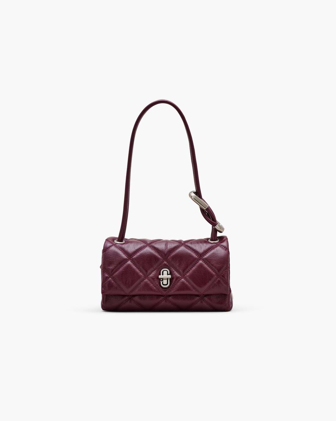 Marc Jacobs Best Price - The Quilted Mini Dual Shoulder Bag Dark Plum