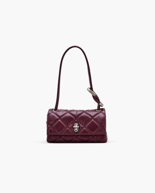Marc Jacobs Best Price - The Quilted Mini Dual Shoulder Bag Dark Plum
