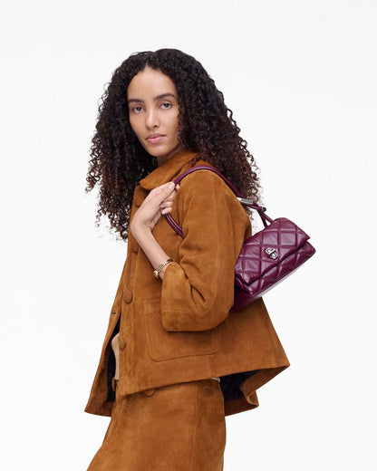 Marc Jacobs Best Price - The Quilted Mini Dual Shoulder Bag Dark Plum