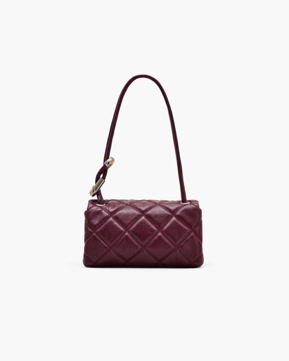 Marc Jacobs Best Price - The Quilted Mini Dual Shoulder Bag Dark Plum