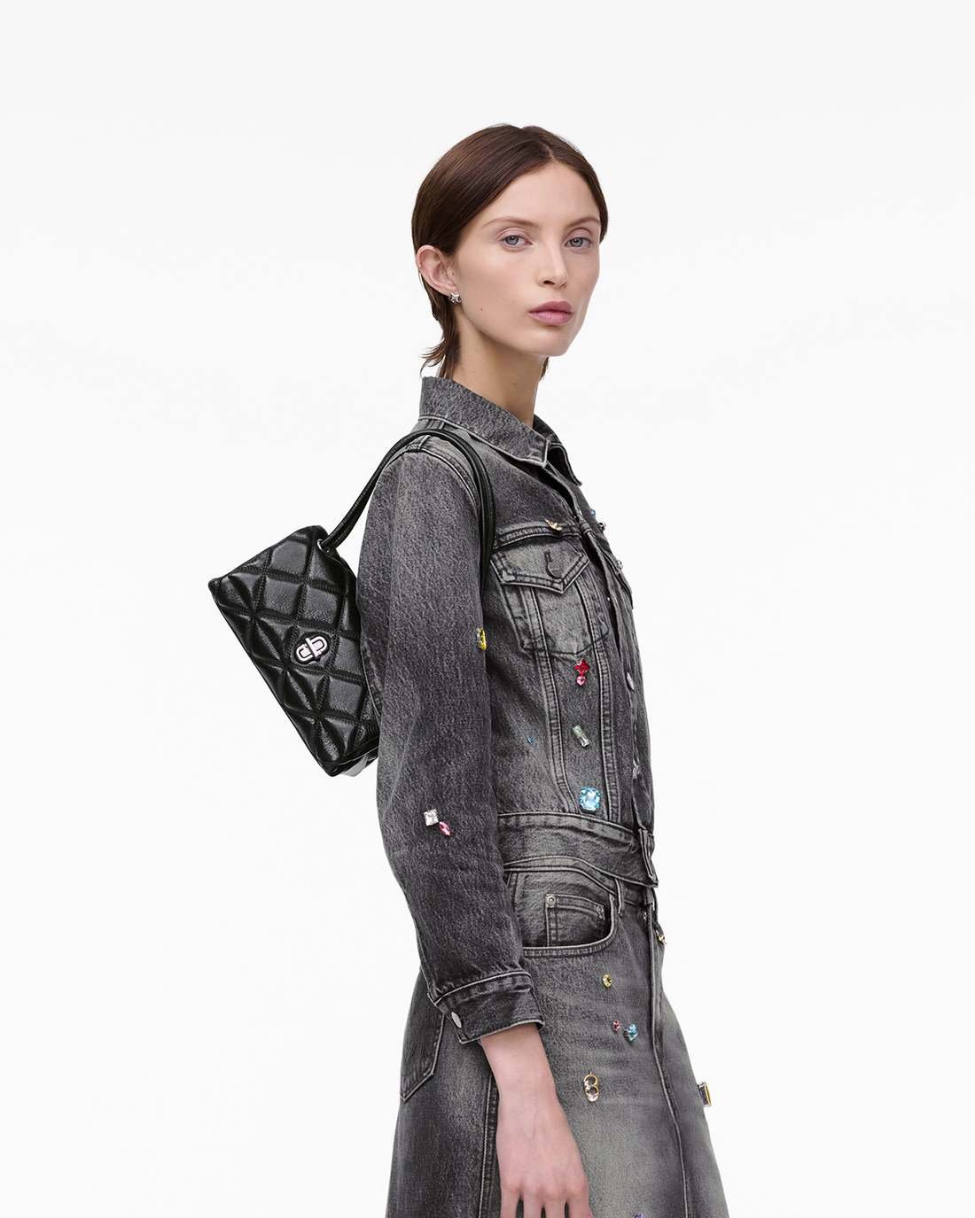 Marc Jacobs Smart Buy - The Quilted Mini Dual Shoulder Bag Black