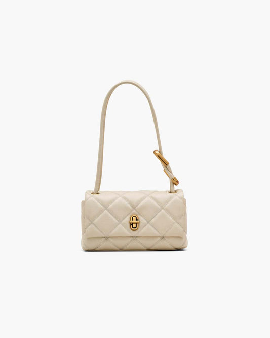 Marc Jacobs Deals - The Quilted Mini Dual Shoulder Bag Cloud White