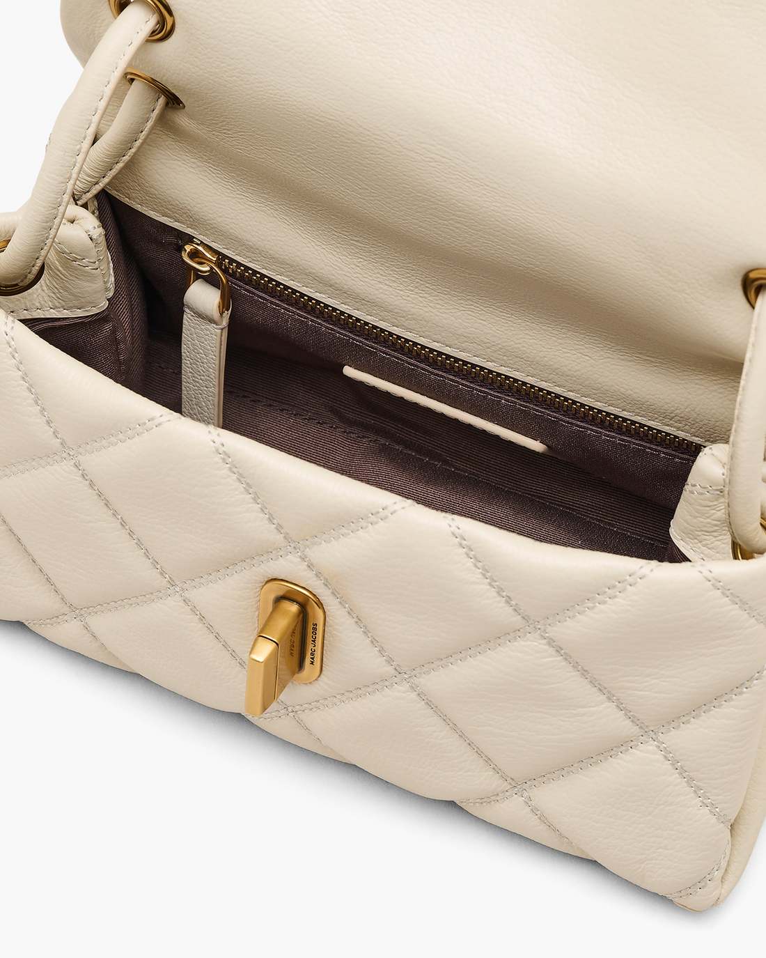 Marc Jacobs Deals - The Quilted Mini Dual Shoulder Bag Cloud White