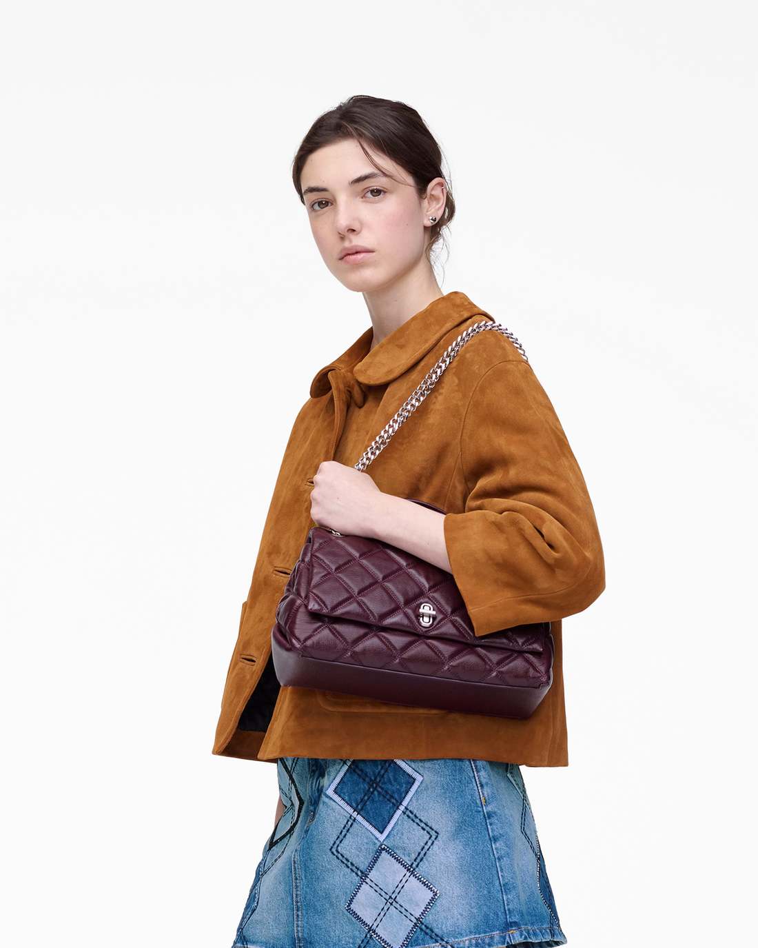 Marc Jacobs Recommended - The Quilted Dual Convertible Shoulder Bag Dark Plum