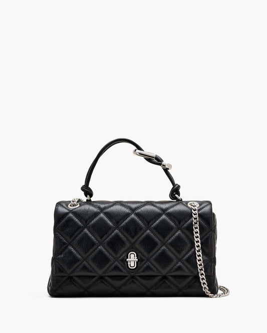 Marc Jacobs Popular - The Quilted Dual Convertible Shoulder Bag Black