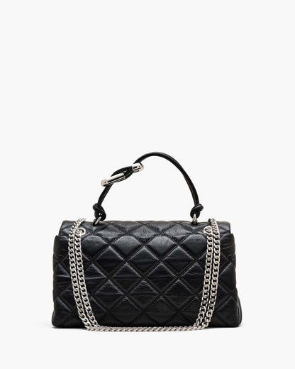 Marc Jacobs Popular - The Quilted Dual Convertible Shoulder Bag Black