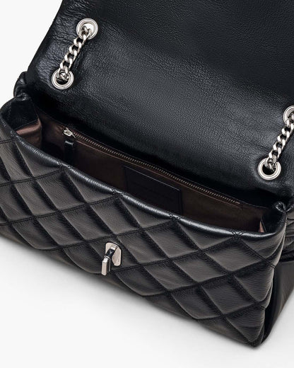 Marc Jacobs Popular - The Quilted Dual Convertible Shoulder Bag Black