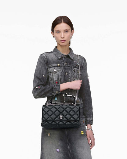 Marc Jacobs Popular - The Quilted Dual Convertible Shoulder Bag Black