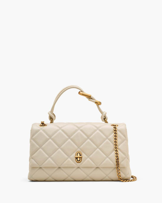 Marc Jacobs Trusted - The Quilted Dual Convertible Shoulder Bag Cloud White
