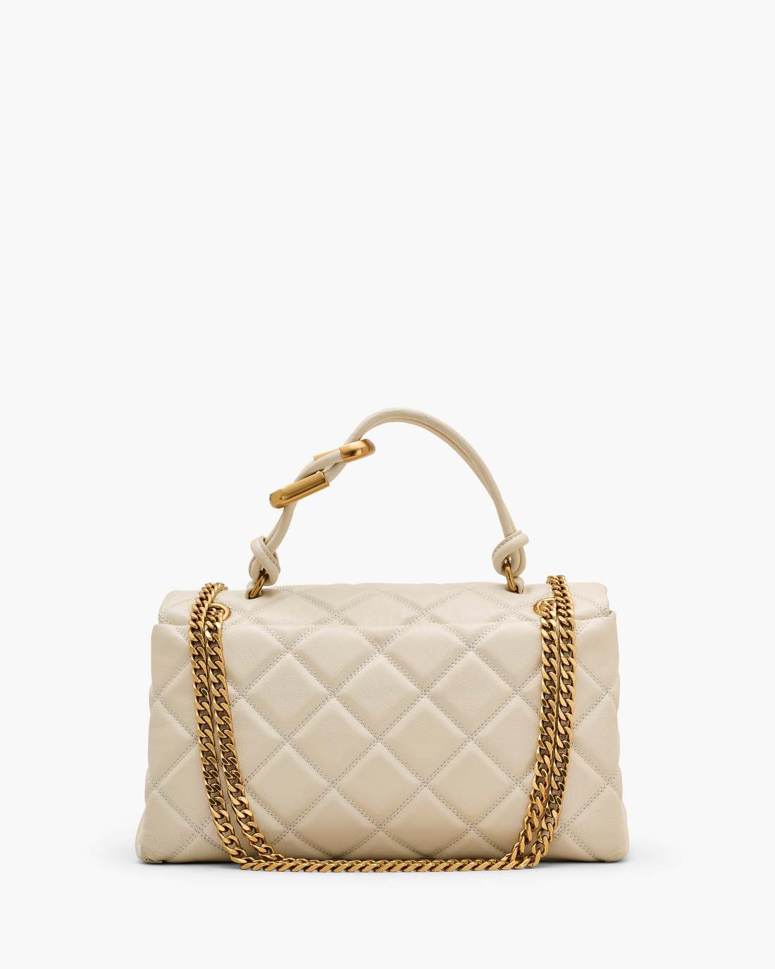 Marc Jacobs Trusted - The Quilted Dual Convertible Shoulder Bag Cloud White