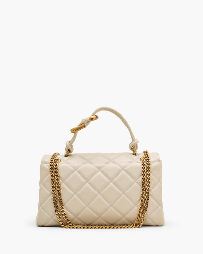 Marc Jacobs Trusted - The Quilted Dual Convertible Shoulder Bag Cloud White