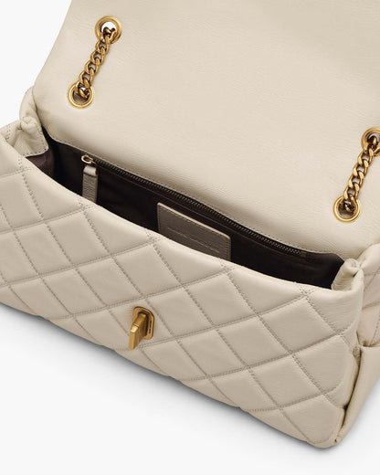 Marc Jacobs Trusted - The Quilted Dual Convertible Shoulder Bag Cloud White