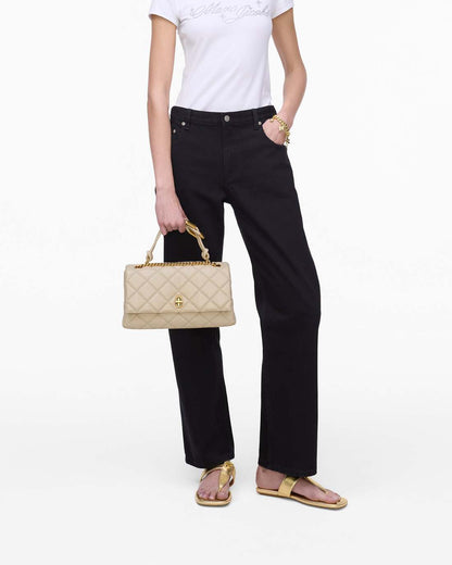 Marc Jacobs Trusted - The Quilted Dual Convertible Shoulder Bag Cloud White