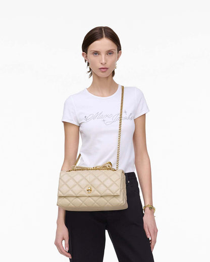 Marc Jacobs Trusted - The Quilted Dual Convertible Shoulder Bag Cloud White