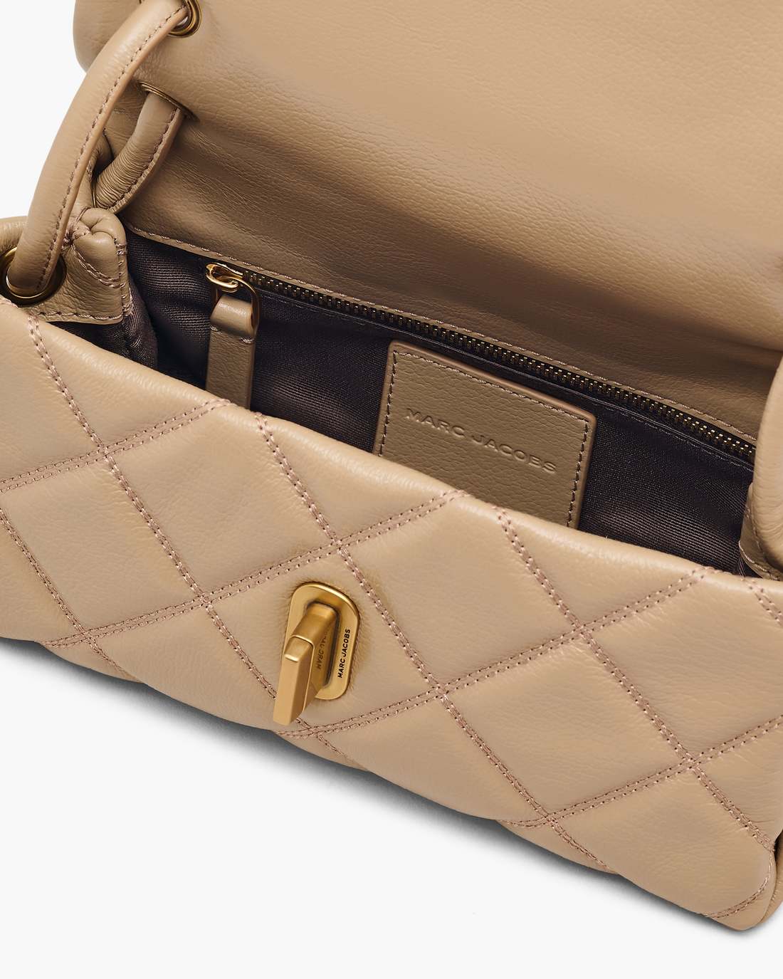 Marc Jacobs Quality - The Quilted Mini Dual Shoulder Bag Camel