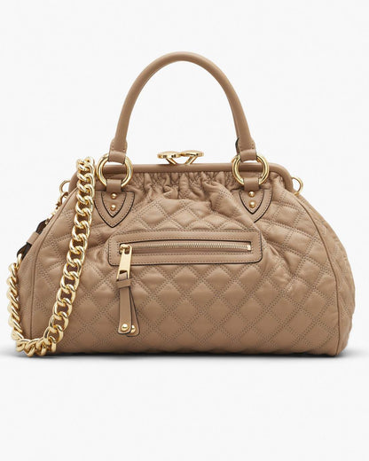 Marc Jacobs Sale - Re-Edition Quilted Leather Stam Bag Camel