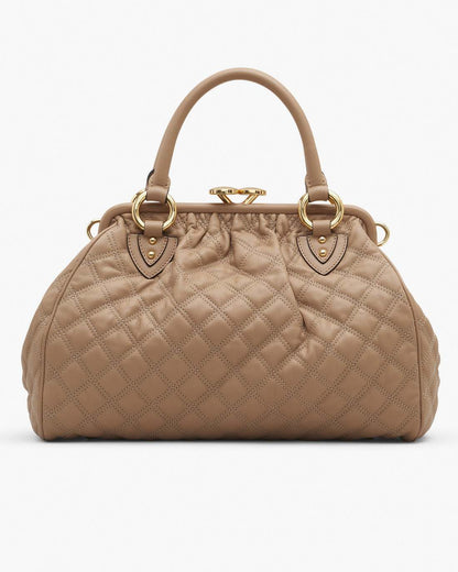 Marc Jacobs Sale - Re-Edition Quilted Leather Stam Bag Camel