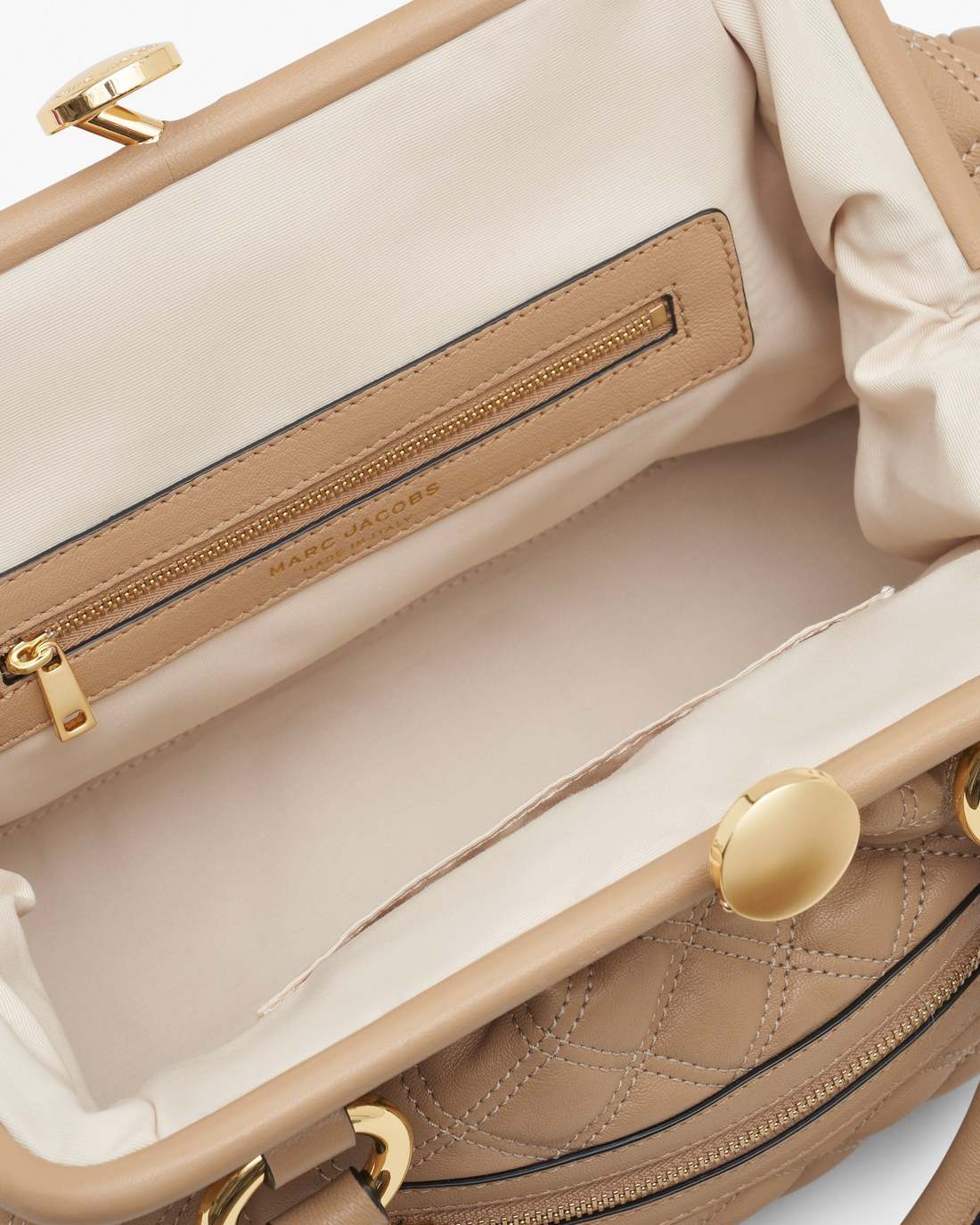 Marc Jacobs Sale - Re-Edition Quilted Leather Stam Bag Camel