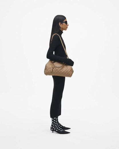 Marc Jacobs Sale - Re-Edition Quilted Leather Stam Bag Camel