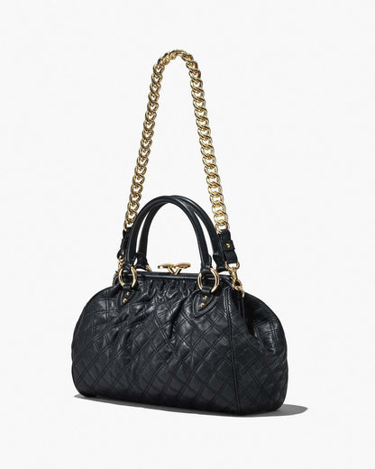 Marc Jacobs Deals - Re-Edition Quilted Leather Stam Bag Black