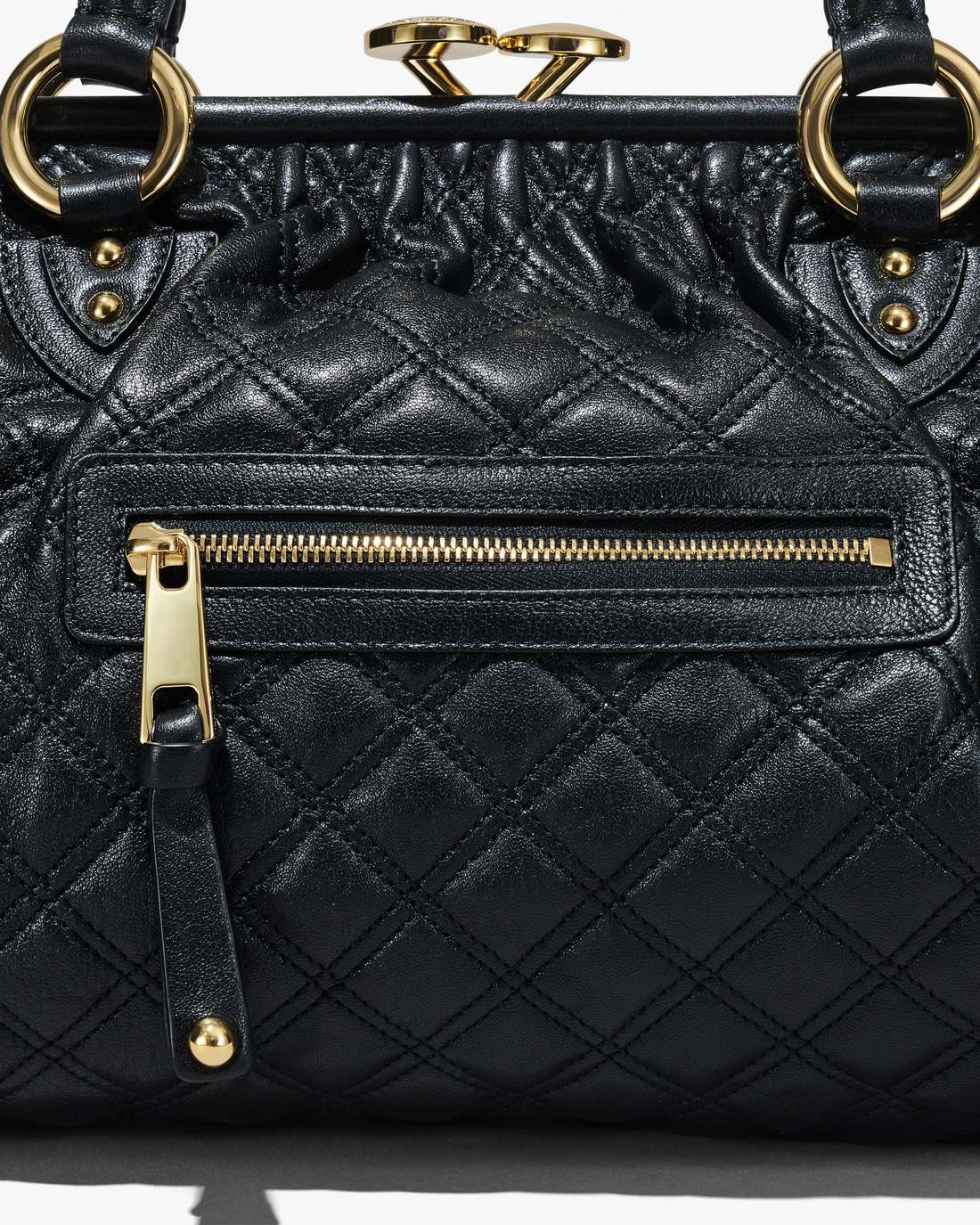 Marc Jacobs Deals - Re-Edition Quilted Leather Stam Bag Black