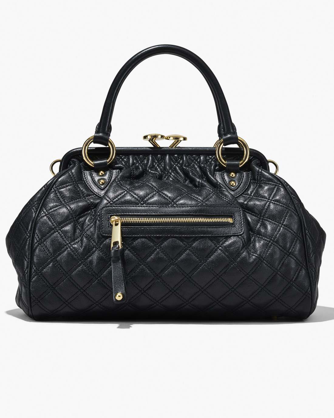 Marc Jacobs Deals - Re-Edition Quilted Leather Stam Bag Black