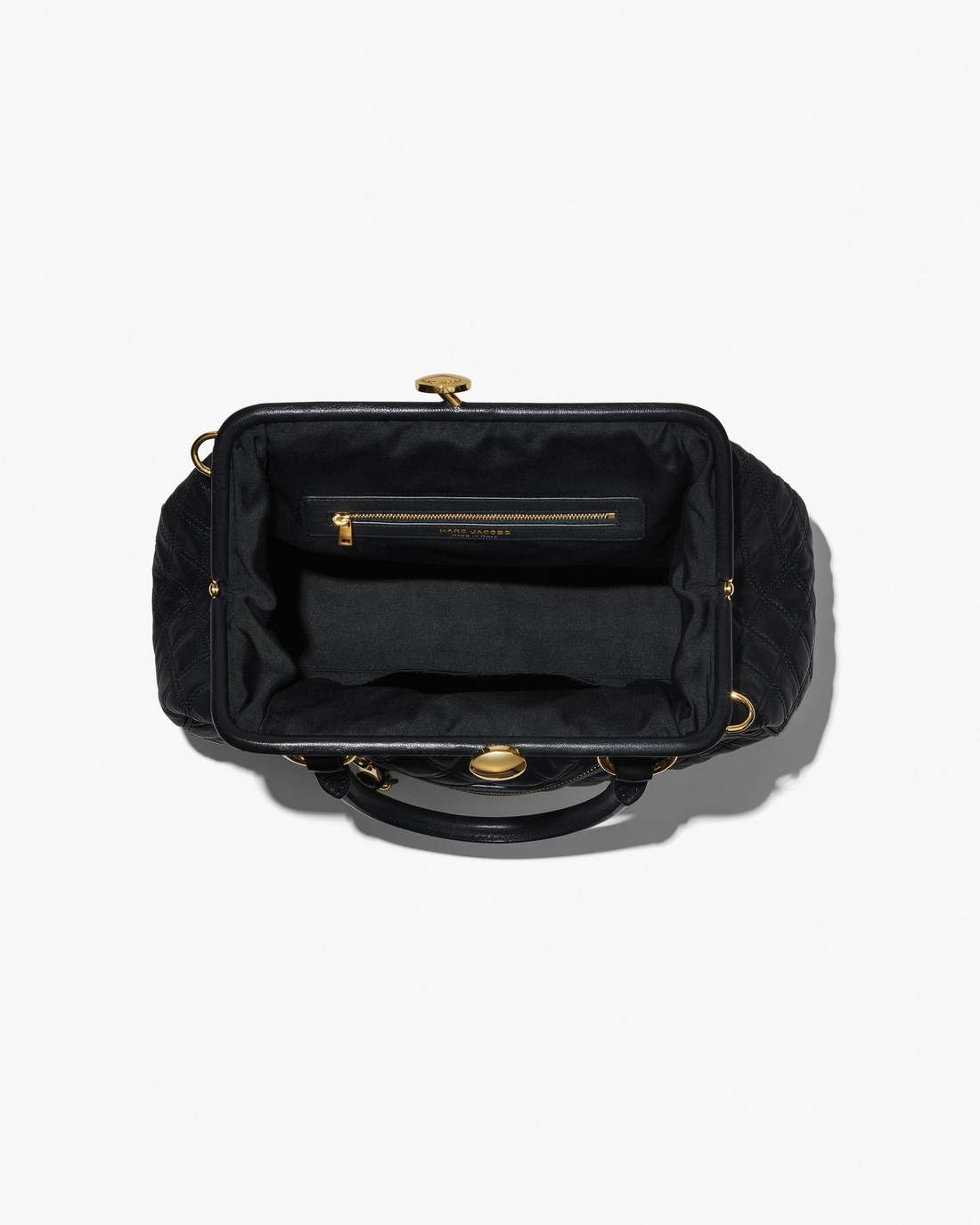 Marc Jacobs Deals - Re-Edition Quilted Leather Stam Bag Black
