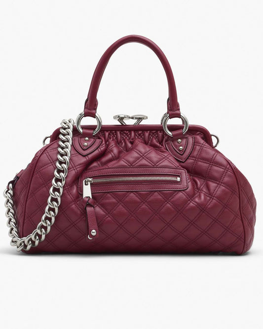 Marc Jacobs Quality - Re-Edition Quilted Leather Stam Bag Cherry
