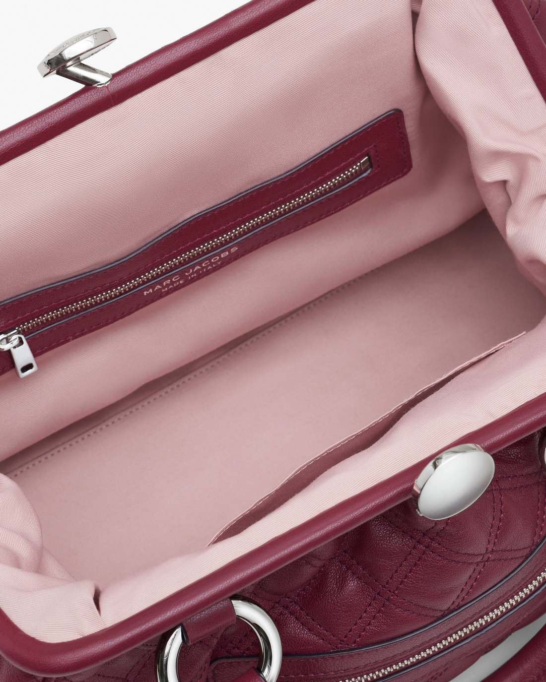 Marc Jacobs Quality - Re-Edition Quilted Leather Stam Bag Cherry